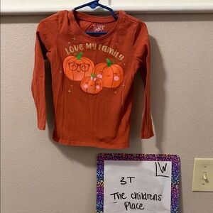 The Children's Place Pumpkin Orange Long Sleeve Tee